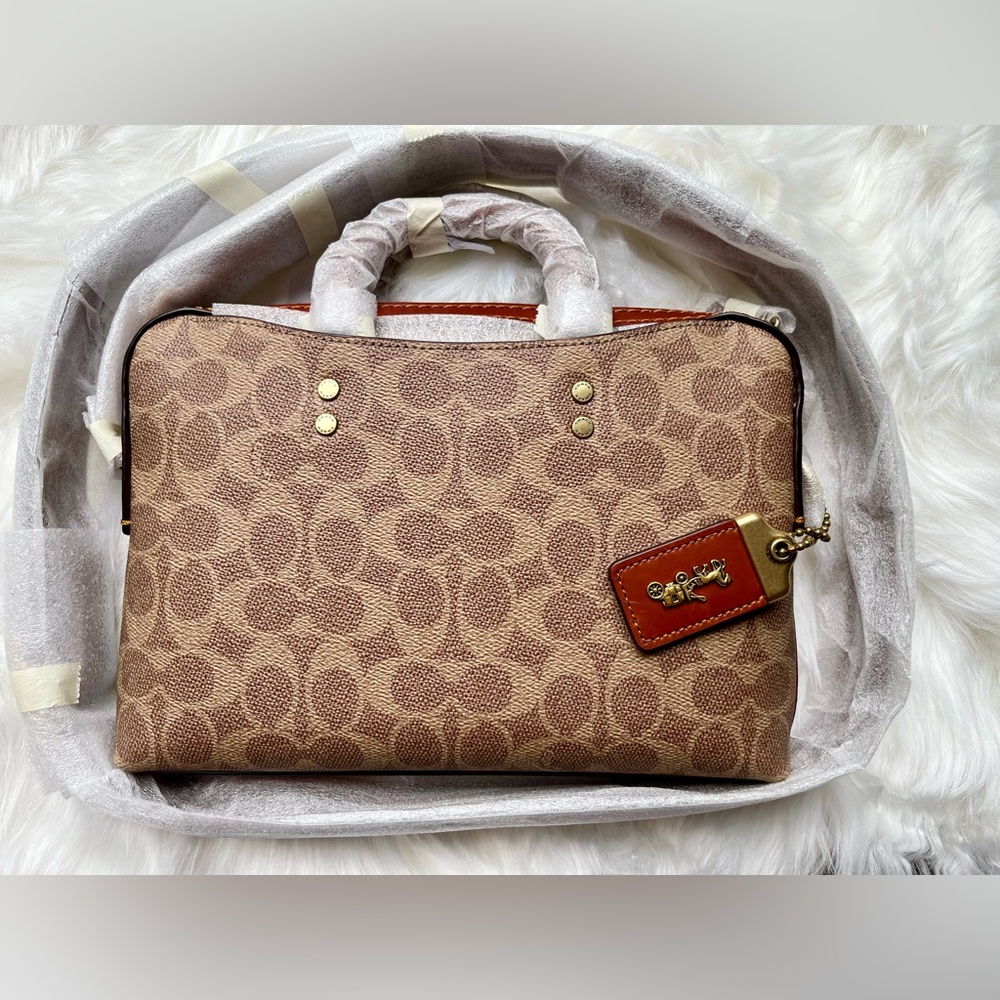 Coach Rogue Slim Brief 25 In Signature Canvas